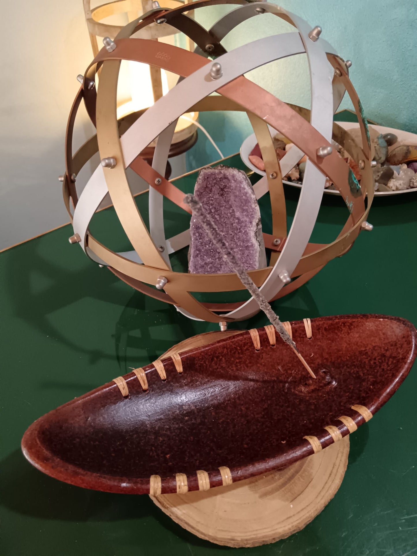 Bruciatore "Barca" in Terracotta grande