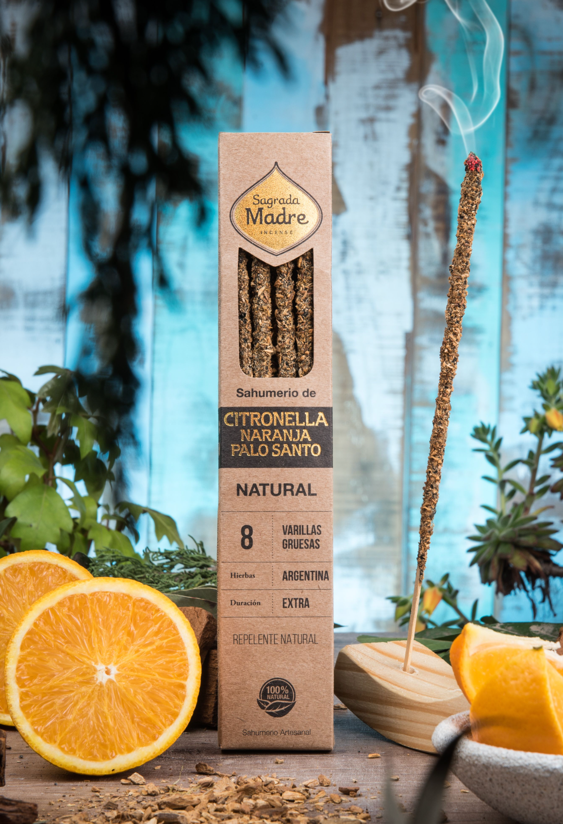 Incenso alla Citronella, Arancia e Palo Santo - Sagrada Madre